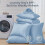 Light Blue Full Comforter Set Ultra Soft 7-Piece 4