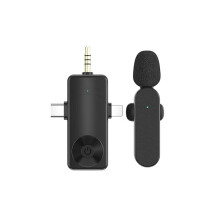 Lavalier Microphone 3-in-1 Noise-Cancelling for Mobile and