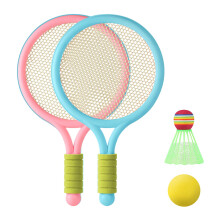 Kids Tennis Racket with Soft Balls and Shuttlecocks
