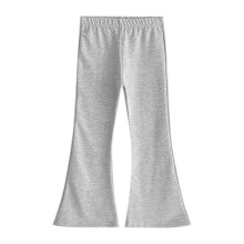 Girls Cotton Flare Leggings Light Gray 3-4 Years
