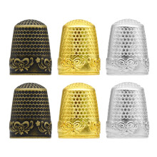 Sewing Thimbles Metal Finger Sleeves 6 Pcs