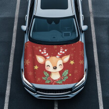Car Hood Cover Waterproof Elk Design Universal for All