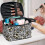 Makeup Case Heart-Shaped Zebra Stripe Brush Bag 5