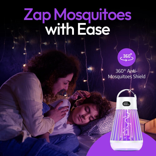 Portable Bug Zapper 1600V Cordless Rechargeable 1