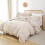 King Beige Ruffle Comforter Set 3PCS 7