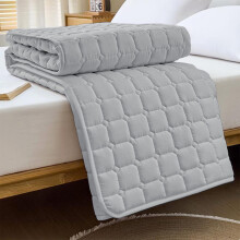 Surmatelas Twin XL Gris Plumes et Duvet 200 x 120 cm