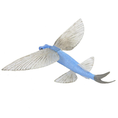 Solid Plastic Flying Fish Figurine Educational Toy 1pc