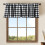Buffalo Check Valances White Black 2-Pack 16x56 Inch Rod 1