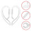 Ganci per auricolari in silicone trasparenti e girevoli (2 pezzi) 1