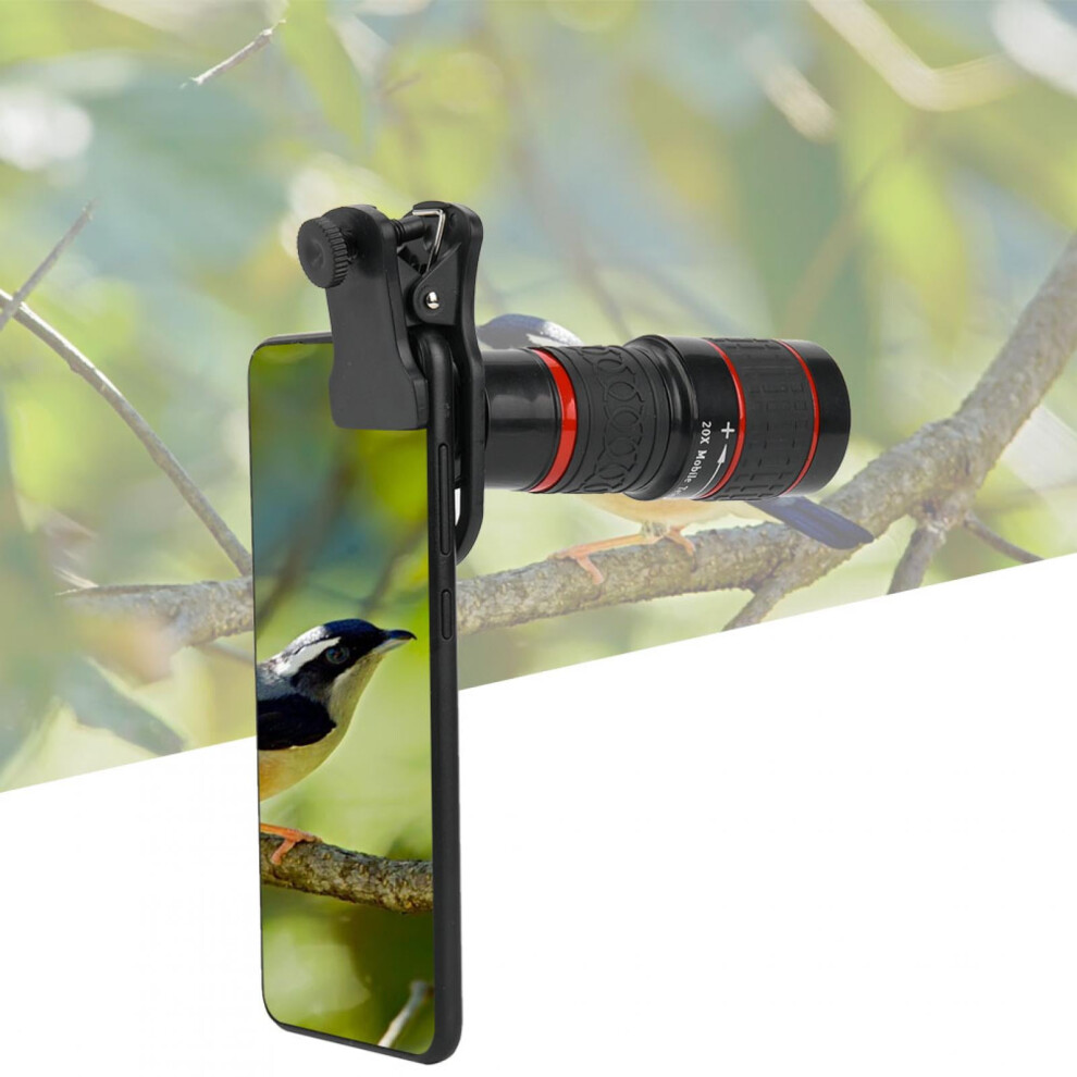Smartphone Telephoto Lens 20X Zoom With Clip Black 9377112710822