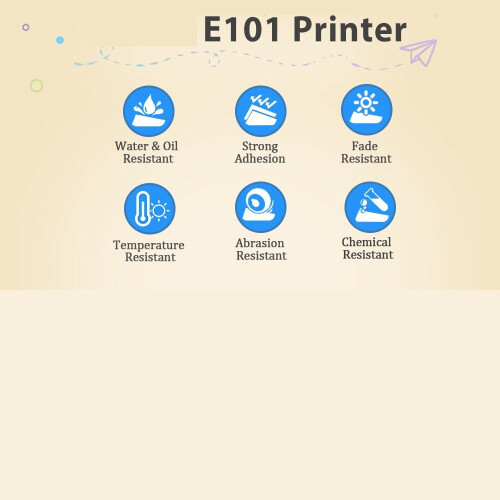 E101便携式手持标签打印机 3D浮雕标签机 1卷 1