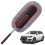 Juego de plumero para coche de microfibra con mango extensible que no raya 1