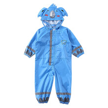 Toddler Rain Suit Hoodie Coverall for Boys and Girls