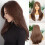 Parrucca da donna in capelli umani con onde naturali e riga laterale 1