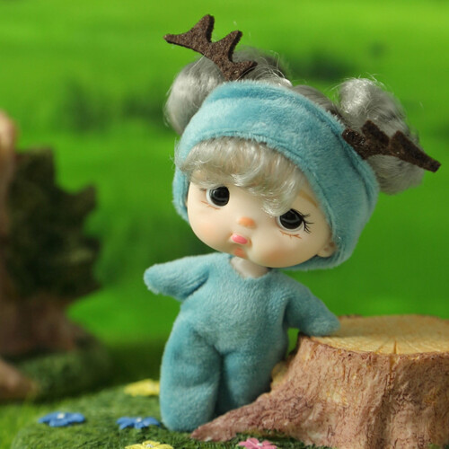 3.5 Inch Soft PVC Doll with Detachable Clothes