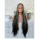 Parrucca da donna in capelli umani con onde naturali e riga laterale 1