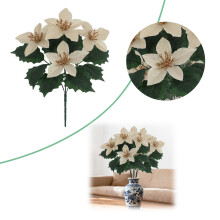 Fleurs artificielles résistantes aux UV, lot de 6
