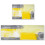 Kitchen Rug Set Abstract Geometric Non-Slip Grey Yellow 2 1