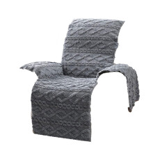 Bársony relaxfotel huzat, szürke, 21x76 hüvelyk, nyújtható