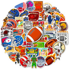 American Football Stickers Cartoon Graffiti Style 50 Pack