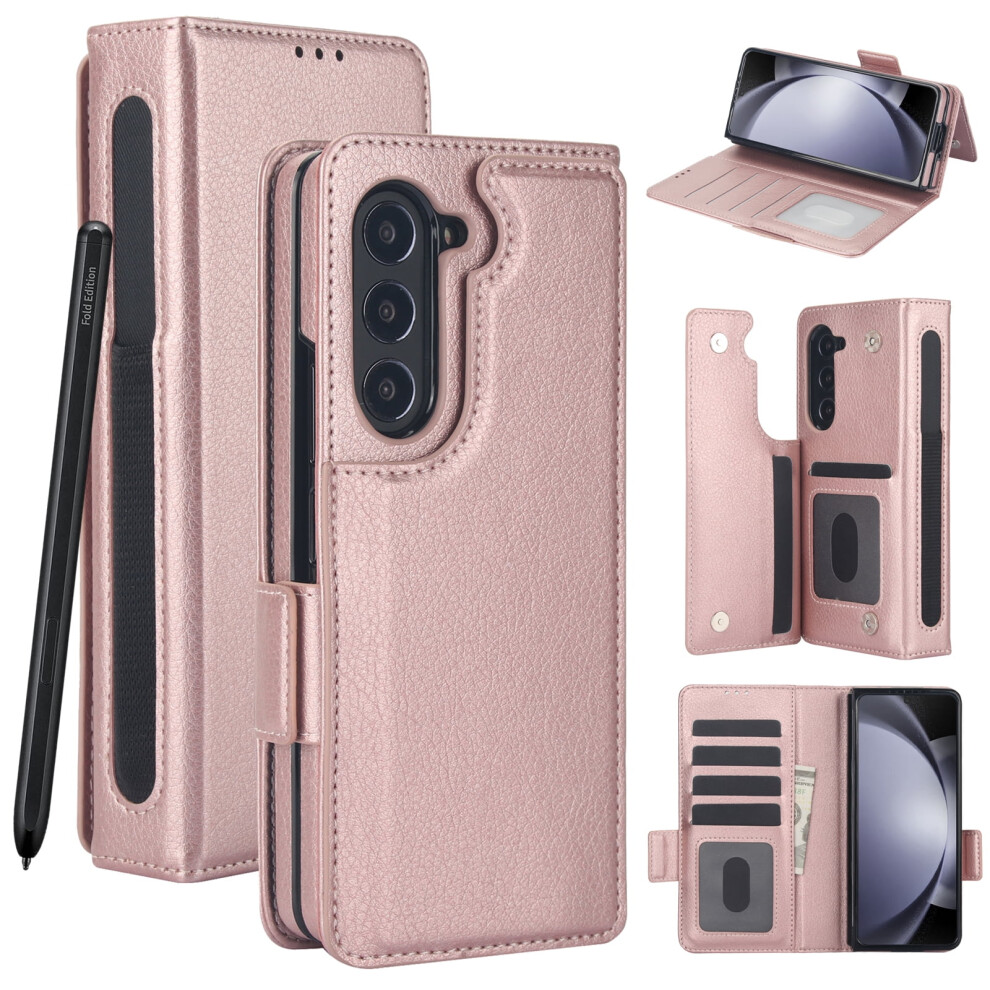 Wallet Case For Samsung Galaxy Z Fold 7 Â Rose Gold 9043876452512