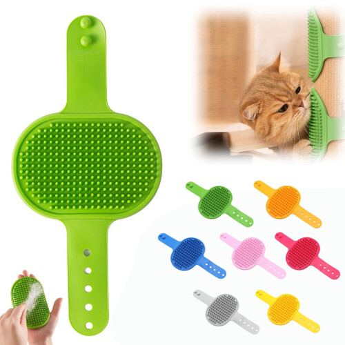 Multicolor Cat Self-Groomer Brush Silicone Portable