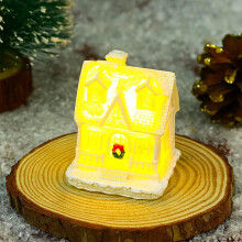 LED Lighted Resin Christmas Village Houses Set