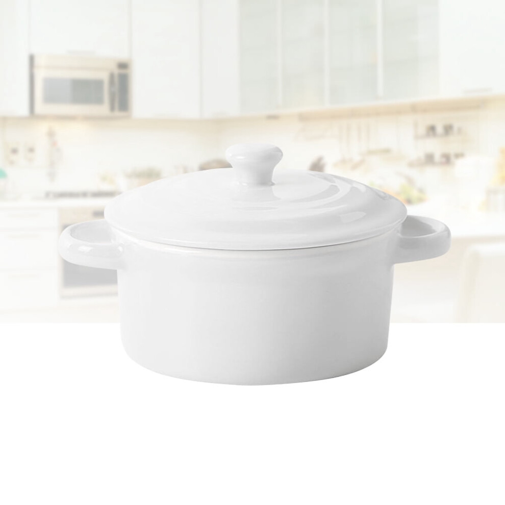 Ceramic Cereal Bowl White 200ml 5.5x3.5x1.9in