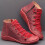 Women's Leather Retro Boots with Studs Flat Casual Lace-Up 2