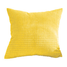 Yellow Corduroy Throw Pillow Cover 20x20 inch
