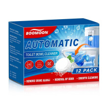 Pastilles nettoyantes automatiques pour cuvette de toilettes (paquet de 12)