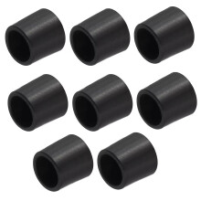 Rubber Door Stop Bumper Tips Black 8 Pcs