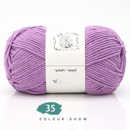 Cotton Crochet Yarn Soft Worsted 100g 1