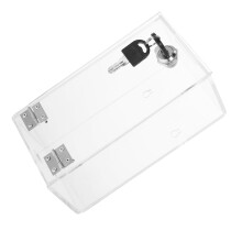 Transparent phone storage box with lock 1 unit
