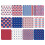 4th of July Pattern Paper 12x12 inch Double-Sided 24 Sheets 1