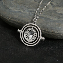 Time Turner Hourglass Necklace and Earrings Set Alloy 1