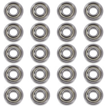 Miniature Deep Groove Ball Bearings Double Metal Seal 20 Pcs