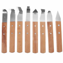 Stainless Steel Pottery Sculpting Tools Set with Wooden