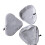 Amonsee Steam Mop Replacement Pads Microfiber Triangular 2 1