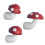 3D Red Mushroom Refrigerator Magnets 3 Sizes 1