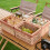 Portable folding picnic basket plastic storage container 1 1