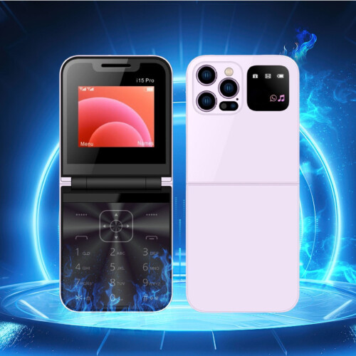 Mini Flip Mobile Phone 2G Unlocked for Seniors with 2 SIM