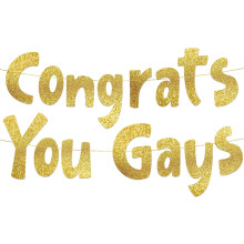 LGBTQ Wedding Banner for Bride and Groom – Pride