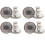 Replacement Pants Buttons 17mm 4Pcs Silver 1