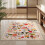 Non-Slip Floral Runner Rug Pink 2 ft x 6 ft 7