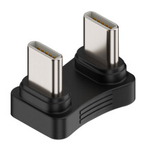 180 Degree Angled Adapter Male to Male 65W Charging for