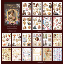 Vintage Art Deco Palace Sticker Book Travel Character PET 1