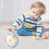 Crinkle-Sound Turtle Plush Toy Blue 3 inches 1