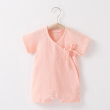Kimono Robe Cotton Newborn Romper Solid Color Short Sleeve