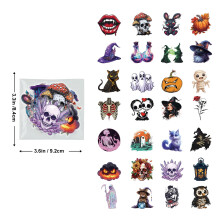 Halloween PET Stickers Witch Skull 50 Sheets